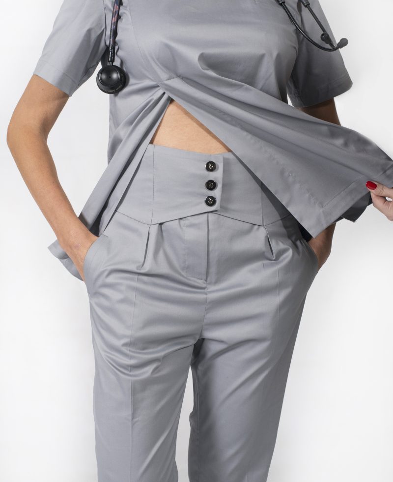 Stylish doctor medical clothing for hospital personnel ophthalmologist neurologist healthcare scrubs trousers pants lara 016