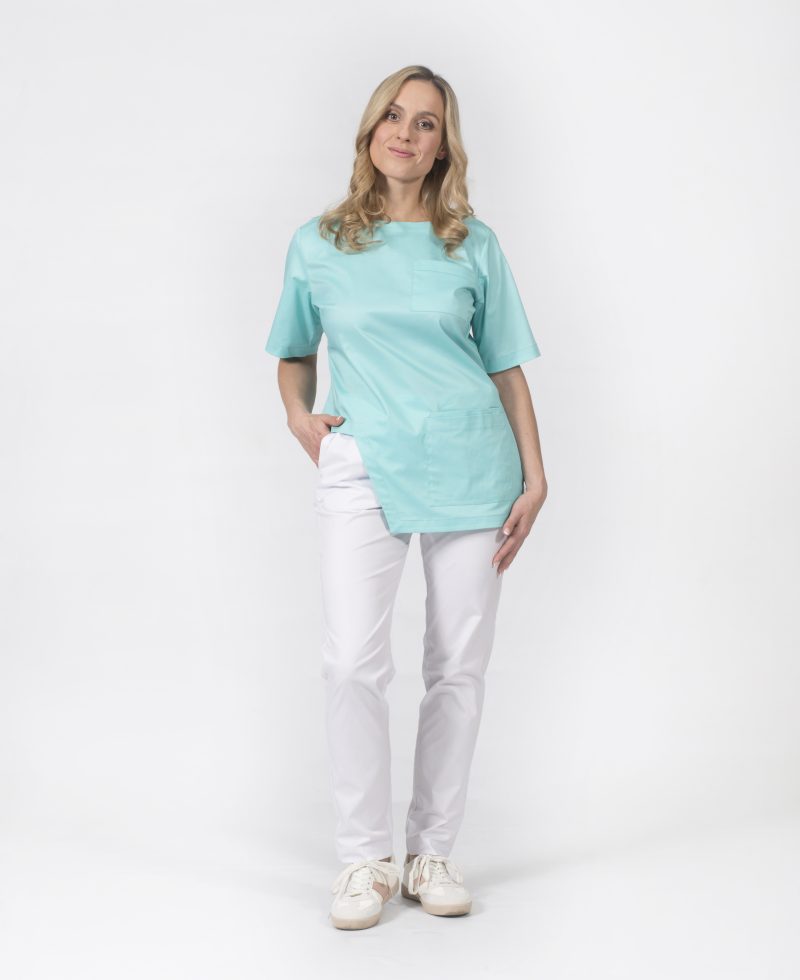 odzież ubrania medyczne strój medyczny ochronny specjalistyczny dla personelu sanitarnego kliniki prywatnej medycyny estetycznej ośrodka przychodnie zdrowia scrubs bluza bluzka silvie 017