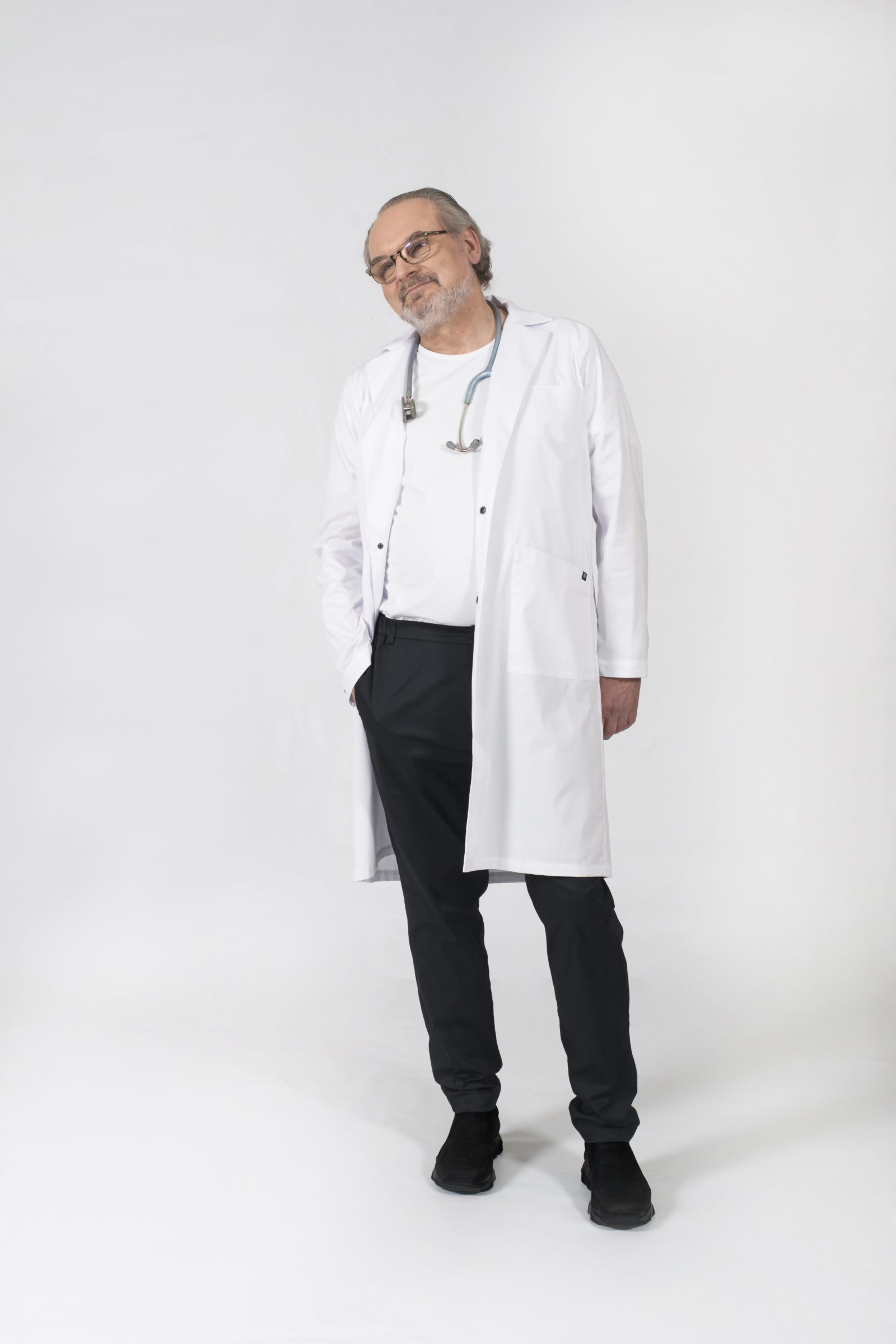stylish doctor odzież fartuch lekarski stomatologiczny dentystyczny medyczny sukienka angel popr 003