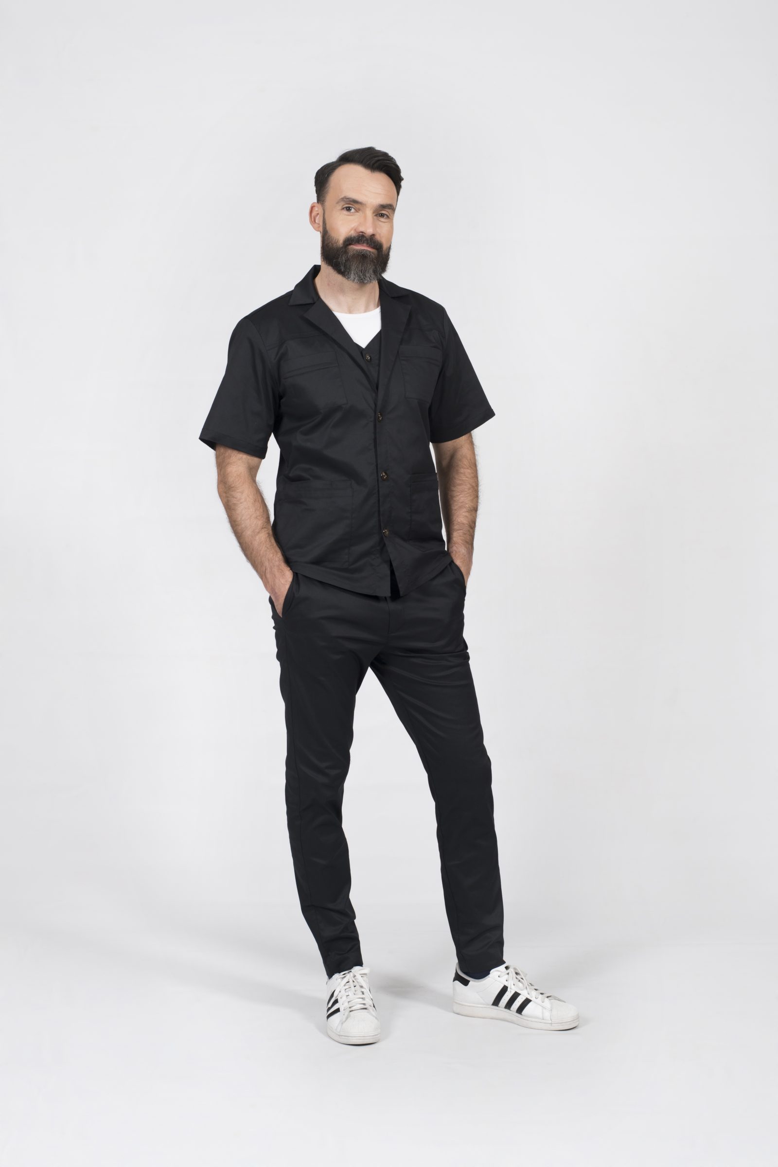 stylish doctor kostiumy medyczne ubrania dla pracowników medycznych scrubs marynarka donvito popr 002