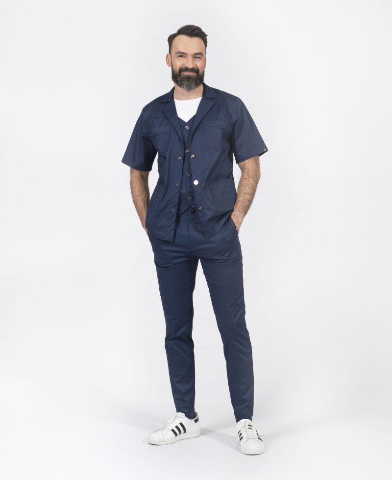 stylish doctor hygienic dental physiotherapeutic medical clothing for private hospitals scrubs bluza donvito 008