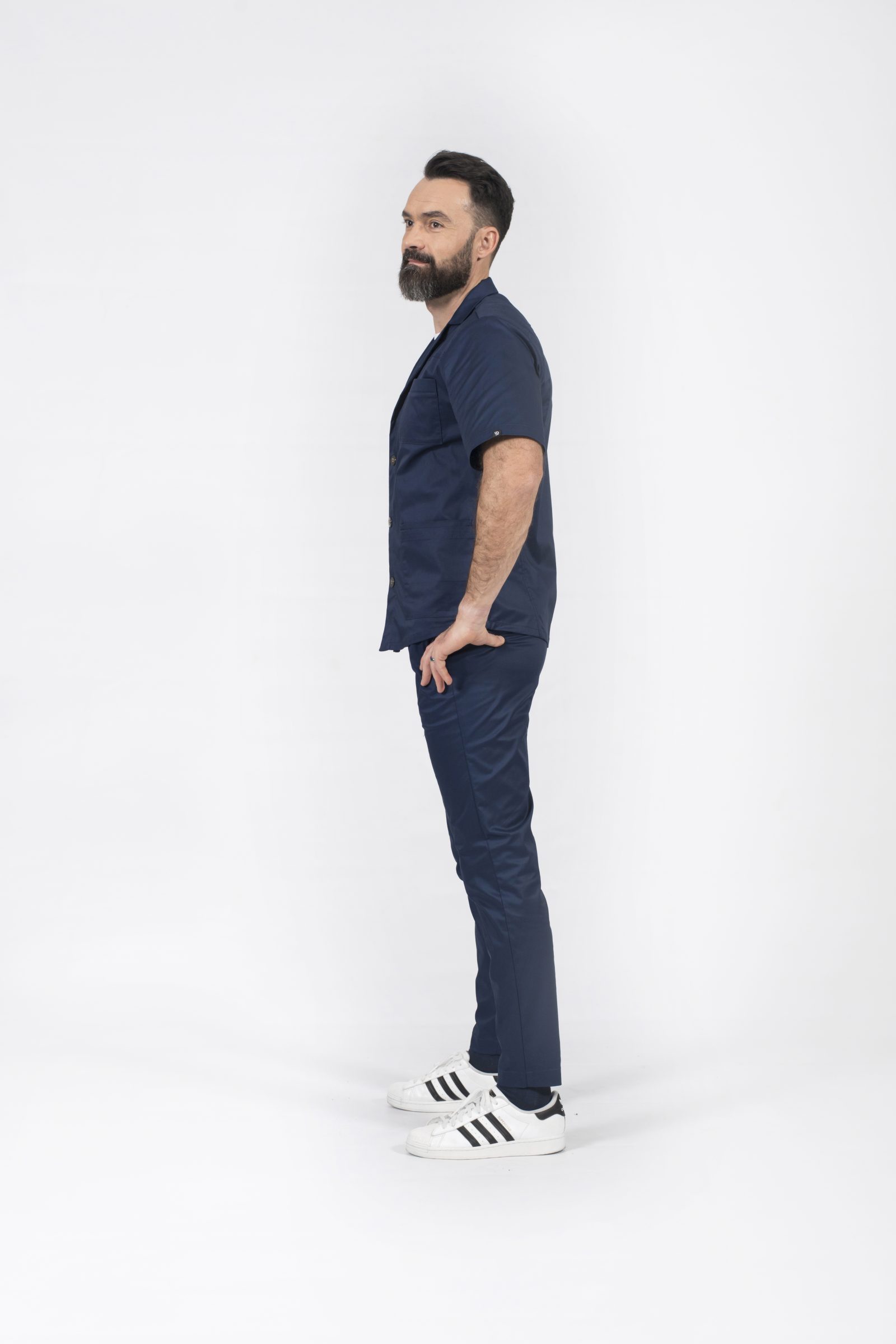 stylish doctor odzież ochronna stroje laboratoryjne do szpitala scrubs bluza donvito popr 010