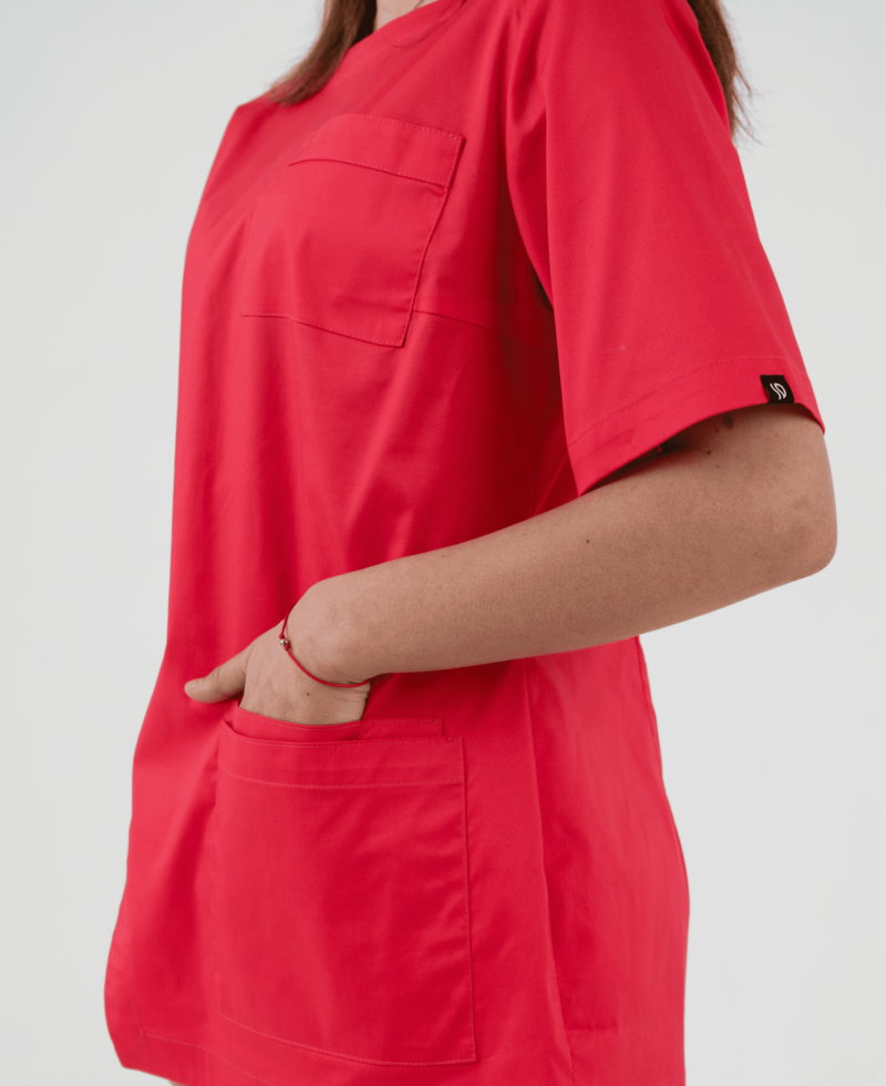 stylish doctor odzież ubrania medyczne antybakteryjne dla personelu medycznego szpitalnego scrubs bluza bluzka silvie 035