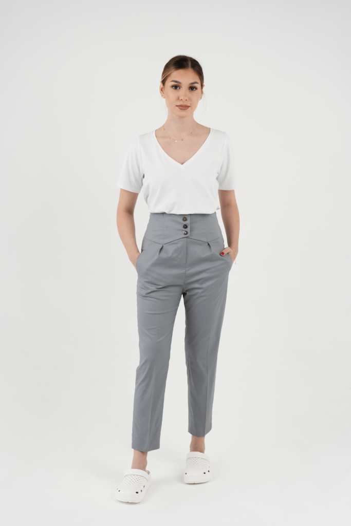 stylish doctor odzież ubrania medyczne ośrodki rehabilitacyjne domowa opieka zdrowotna przychodnie kliniki scrubs spodnie lara 052