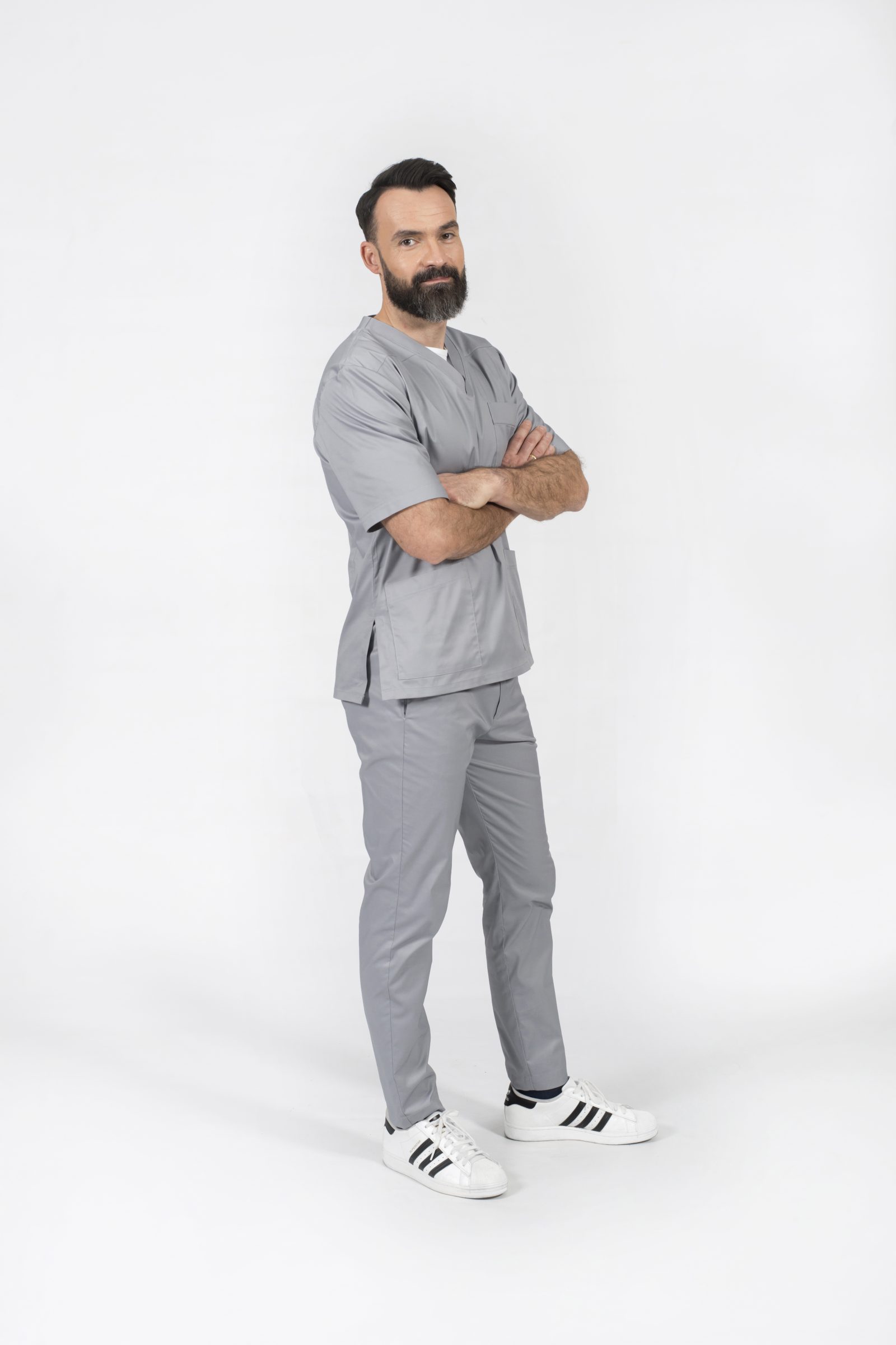 stylish doctor odzież ubranie medyczne laboratoria ośrodki rehabilitacyjne scrubs bluza bluzka leonardo popr 010