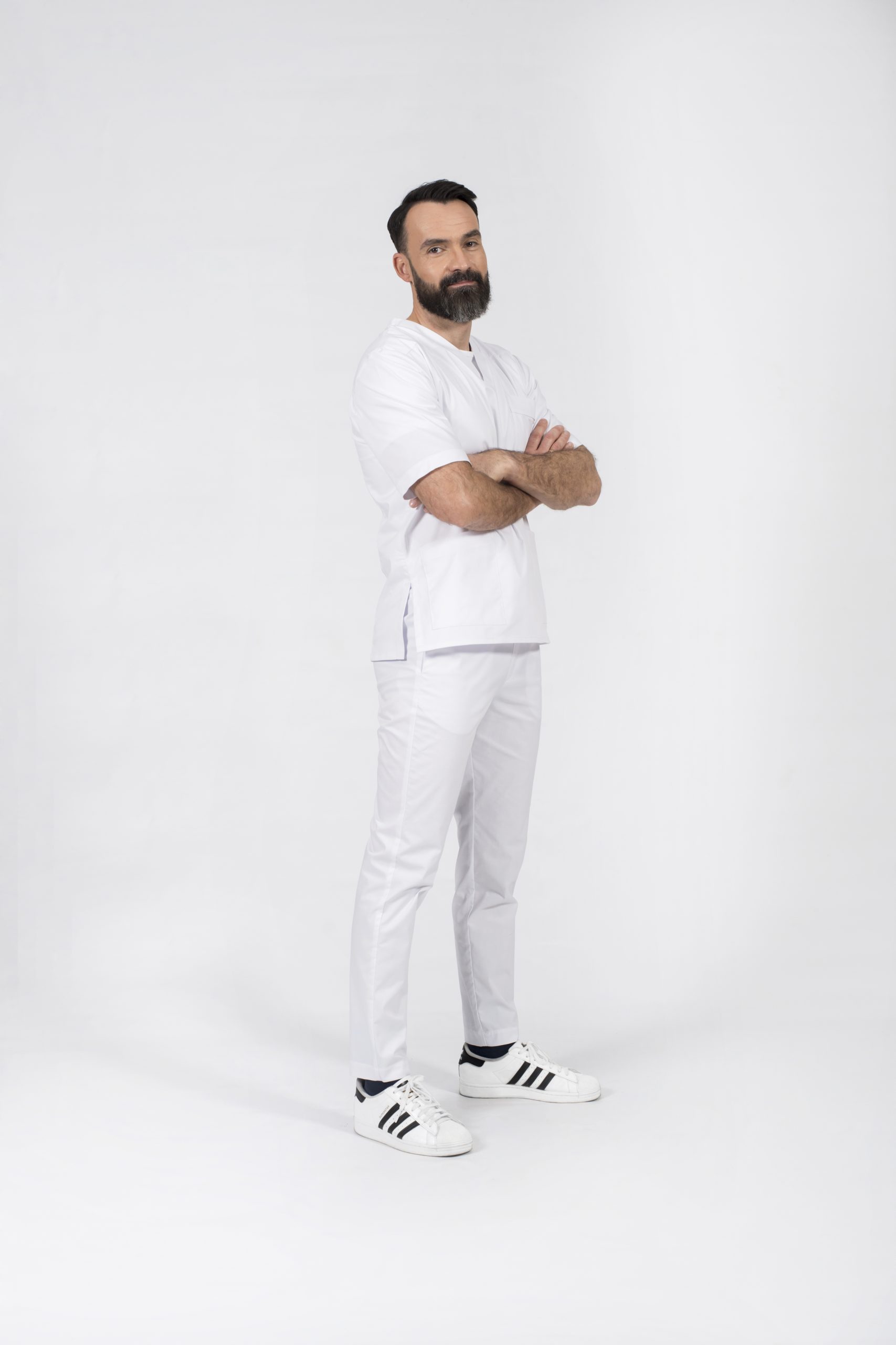 stylish doctor odzież ubranie medyczne lekarskie dentystyczne chirurgiczne dla studentów medycyny scrubs bluza bluzka leonardo popr 011