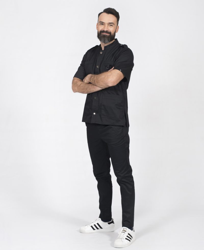 stylish doctor odzież ubranie medyczne lekarskie dla laborantów stomatologiczne fizjoterapeutyczne scrubs bluza giorgio popr 005