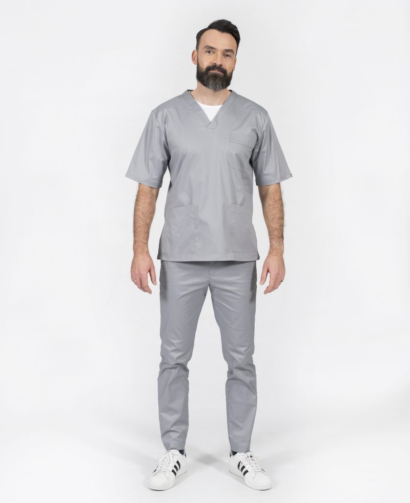 Stylish doctor medical attire surgical jacket scrubs sweatshirt blouse Leonardo 014
