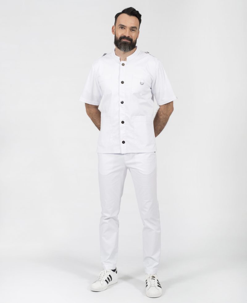 stylish doctor odzież ubranie medyczne pielęgniarskie strój chirurgiczny okulistyczny scrubs bluza bluzka giorgio popr 011