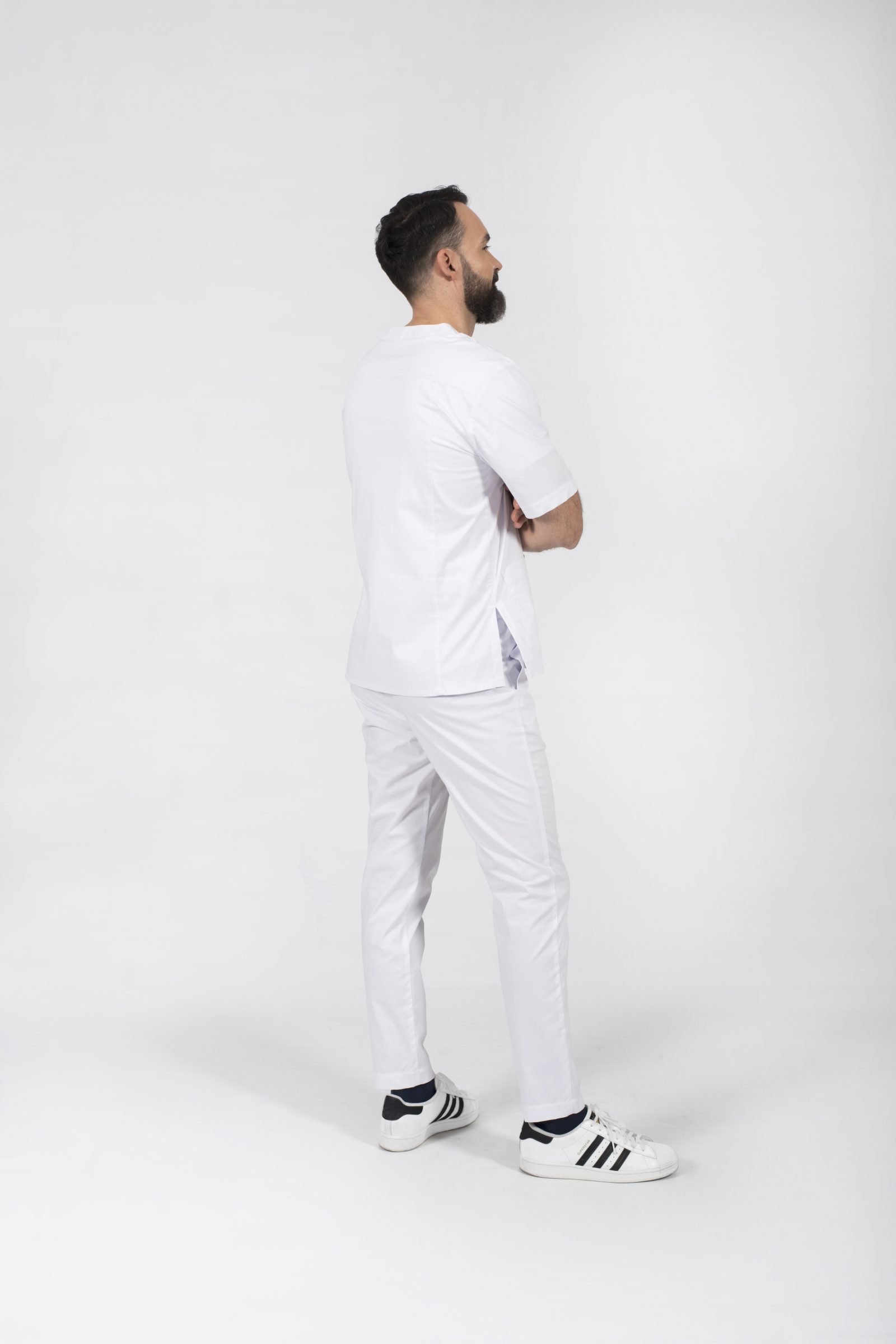 stylish doctor odzież ubranie medyczne pielęgniarskie strój chirurgiczny okulistyczny scrubs bluza bluzka leonardo popr 016