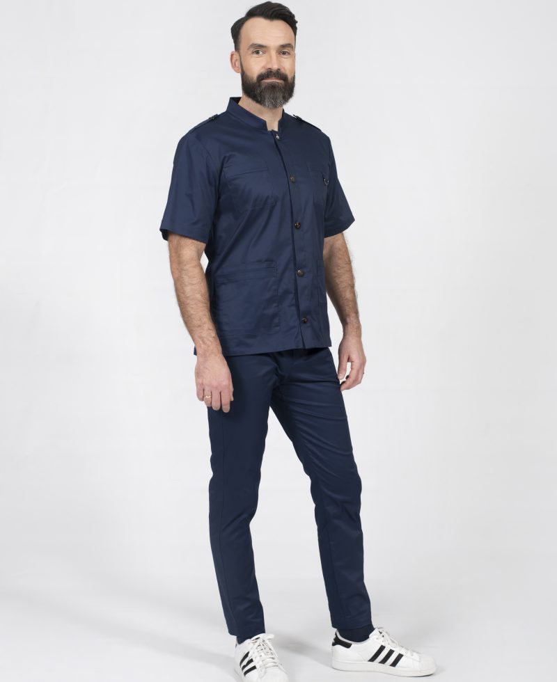 stylish doctor strój do zabiegów medycznych dla personelu opieki zdrowotnej scrubs bluza giorgio popr 015