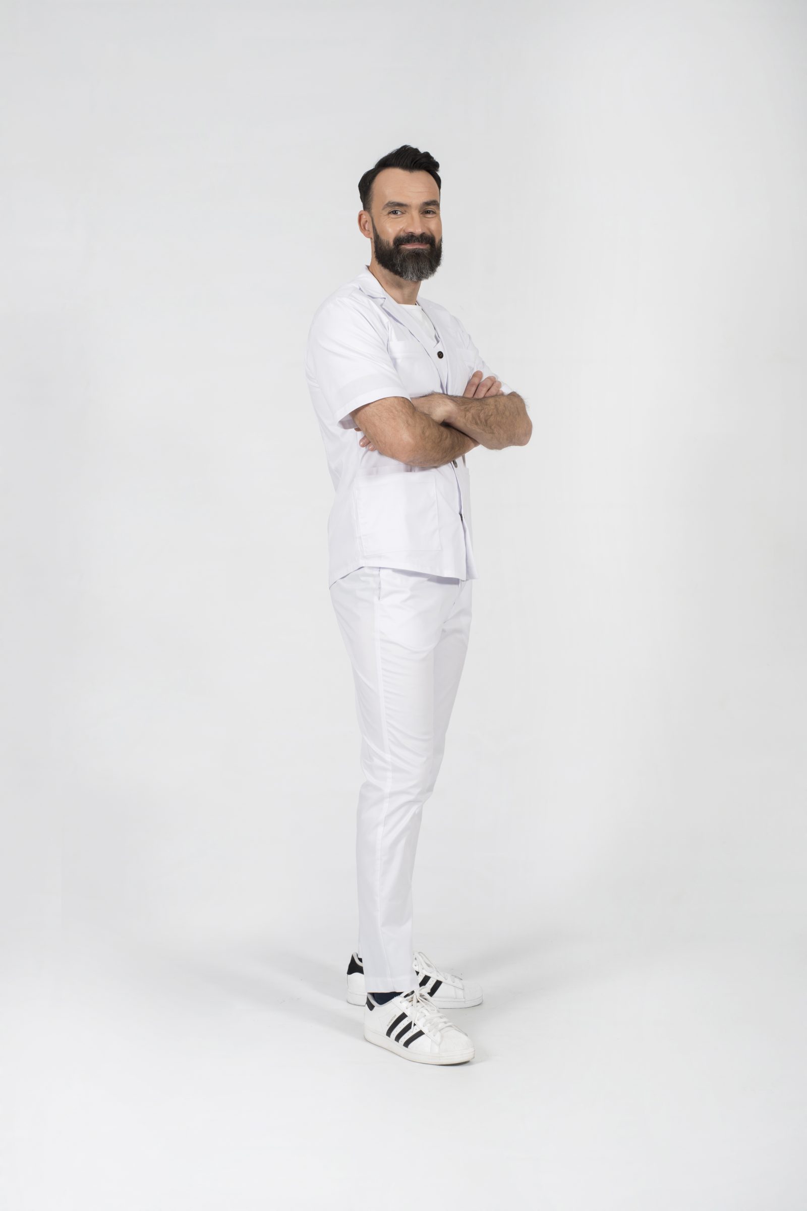stylish doctor ubiór medyczny dermatologiczny kardiologiczny scrubs bluza donvito popr 021