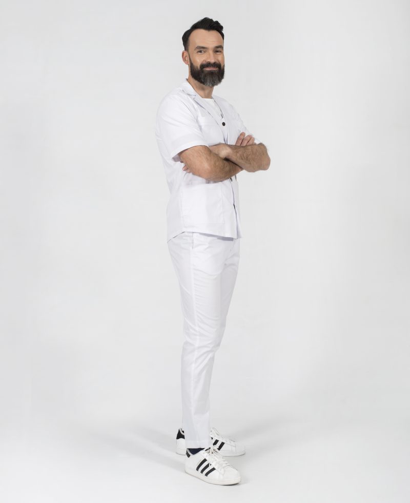 stylish doctor ubiór medyczny dermatologiczny kardiologiczny scrubs bluza donvito popr 021