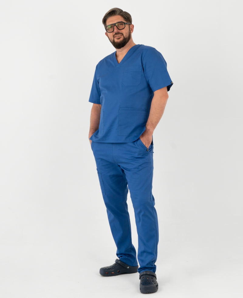 stylish doctor medical clothing attire Alessandro scrub top Fabio pants 001